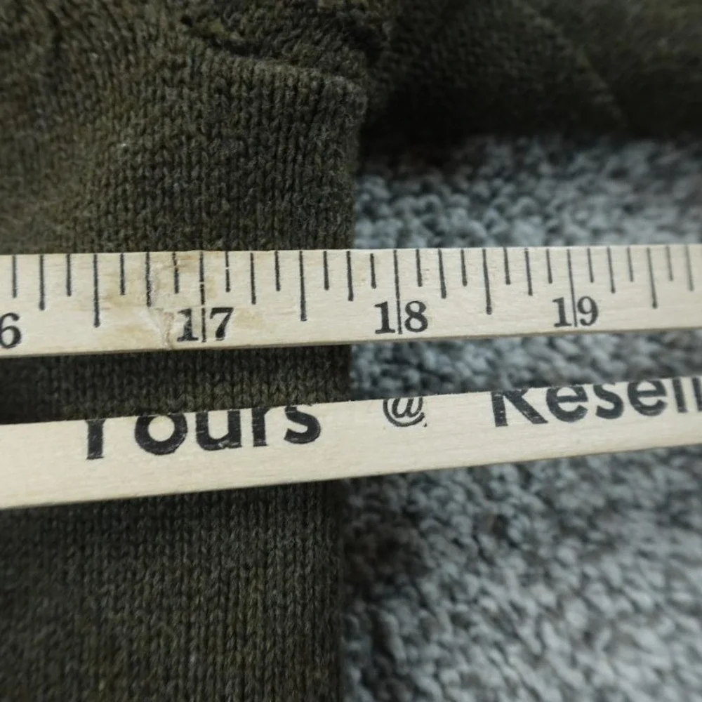 Banana Republic Sweater Mens S‎ Green Knit Pullover Shawl Collar Sweatshirt Cozy